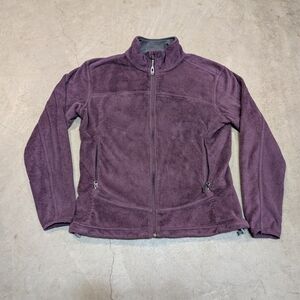 Mountain Hardwear Women's Purple/Red Fleece Jacket Full Zip